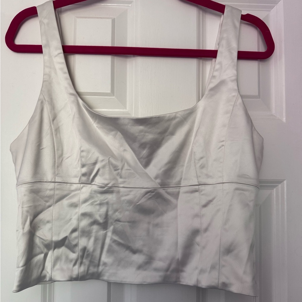 Wilfred Ivory Satin Blouse
